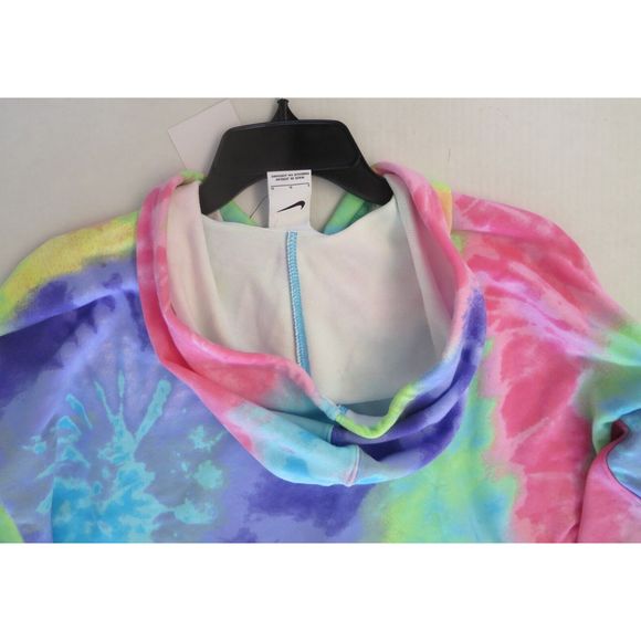 Nike DR8155 658 Women's Sz L Multi Tie Dye French Terry Training Hoodie $65 - Picture 4 of 6